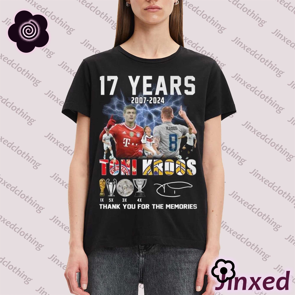 17 Years 2007-2024 Toni Kroos Thank You For The Memories Unisex T-shirt 